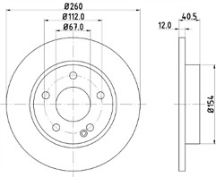 DRIVEMASTER BRAKE DISCS FRONT X2 FITS MERCEDES A CLASS 1997 TO 2004 DMD241