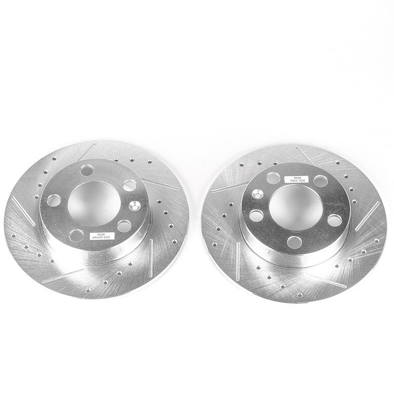 PowerStop Rear Disc Brake Rotor Set for 2000 Volkswagen Golf Confort