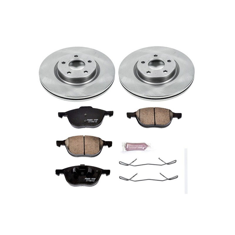 Powerstop 300mm Front 280mm Rear Brake Discs Calipers Pads Kit for 13-16 Escape gallery