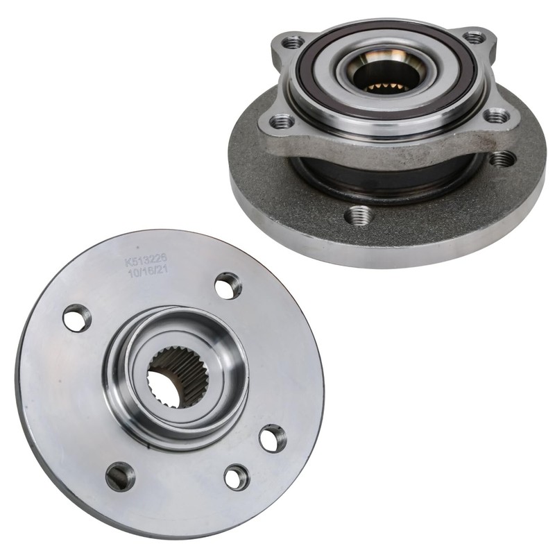 For 2002-2005 Mini Cooper Front & Rear Rotor Ceramic Brake Pad Wheel Bearing Hub gallery
