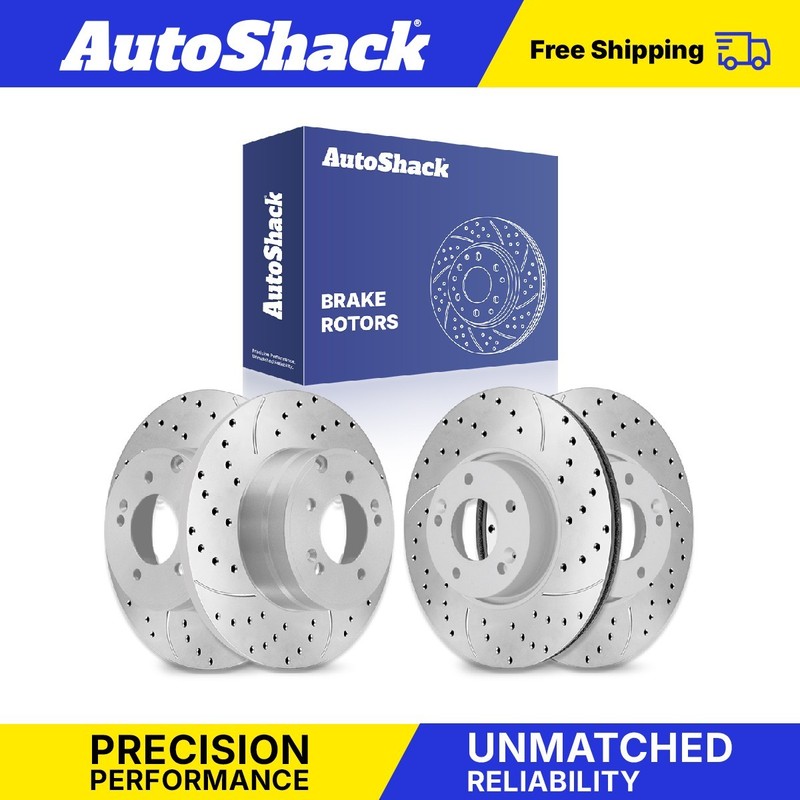 Front Rear Drilled Slotted Brake Rotors for Hyundai, Sonata 2006-2019