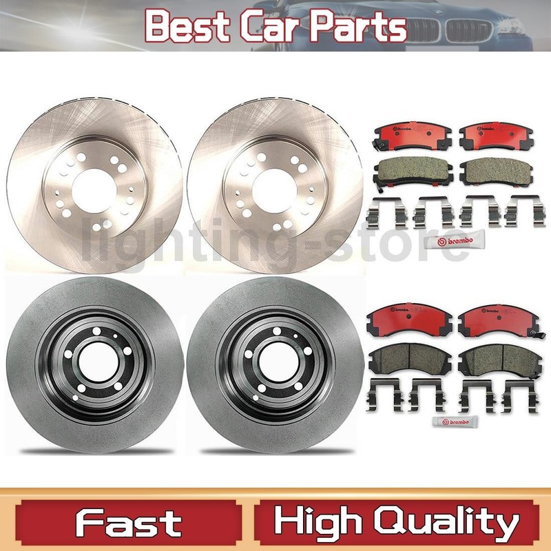 Front+Rear Brake Pads and Disc Rotors full set Fits Dodge Stealth 3.0L