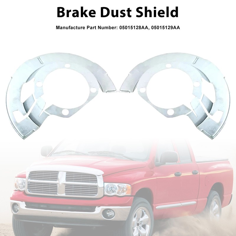 2PCS Front Brake Dust Shield 5015128AA Fit Jeep Ram 1500 2500 3500 2000-2002
