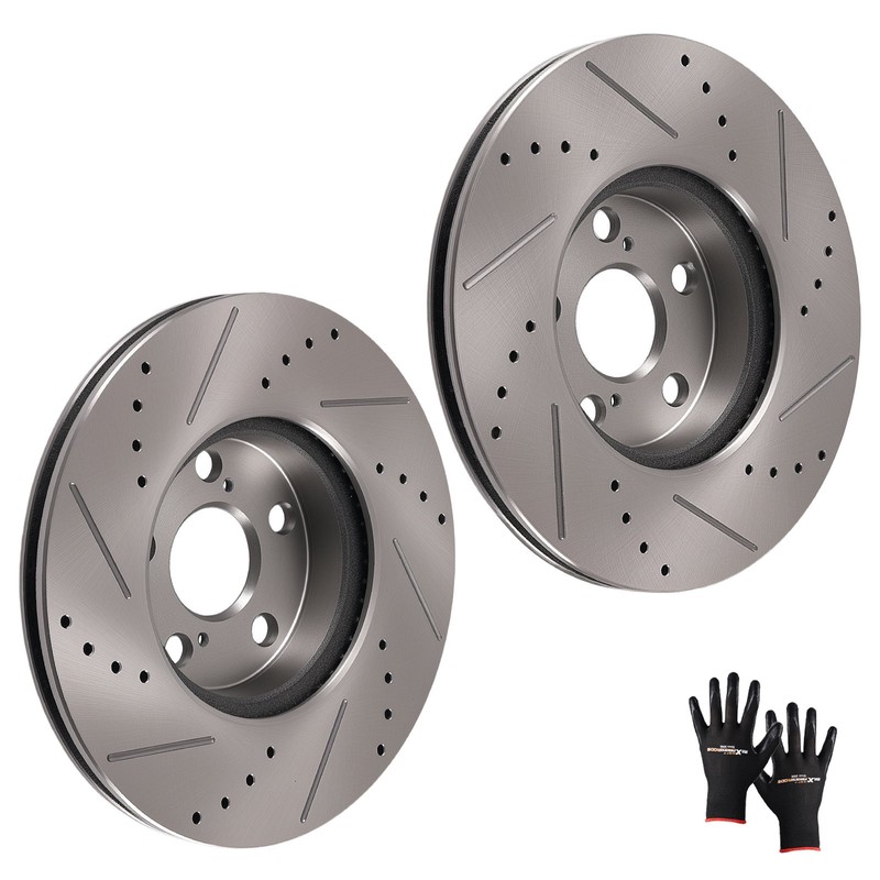 Front Disc Brake Rotors Set for Toyota Corolla 2009-2019 Matrix 2009-2013 S31505