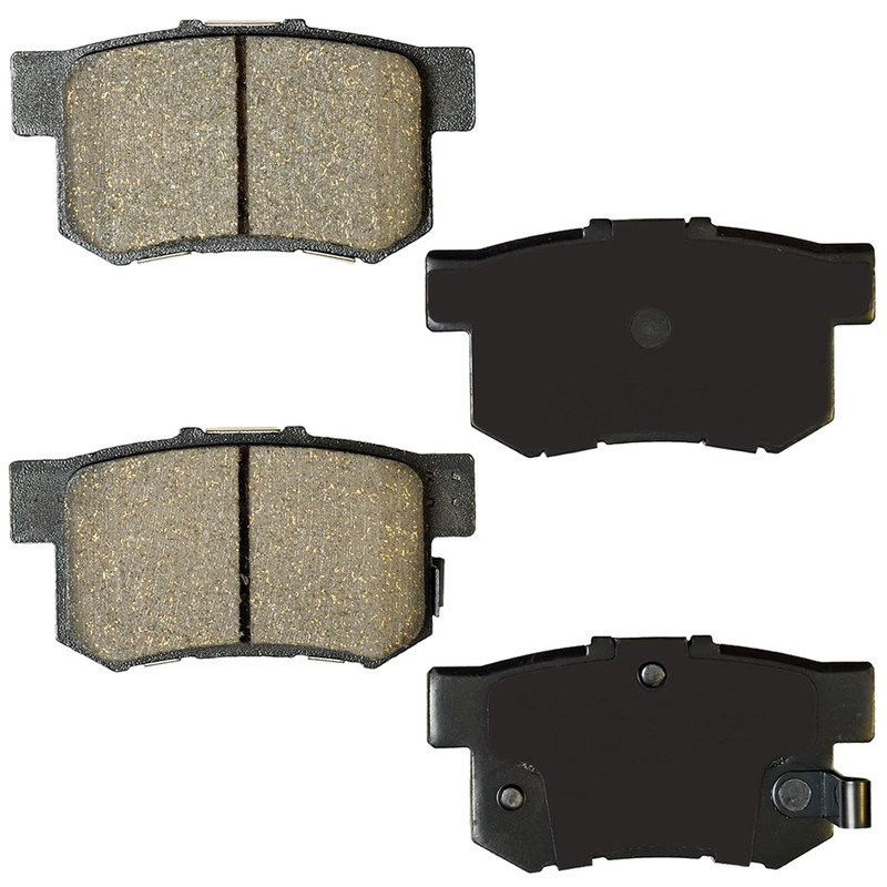 Rear Black E-Coating Brake Rotors & Brake Pad for Honda Accord Acura TSX B04 CA gallery