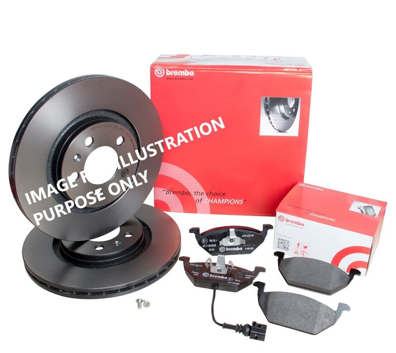 FOR SKODA Roomster Scout 1.2 TSI 85 BREMBO FRONT BRAKE DISCS 256MM&BRAKE PAD SET