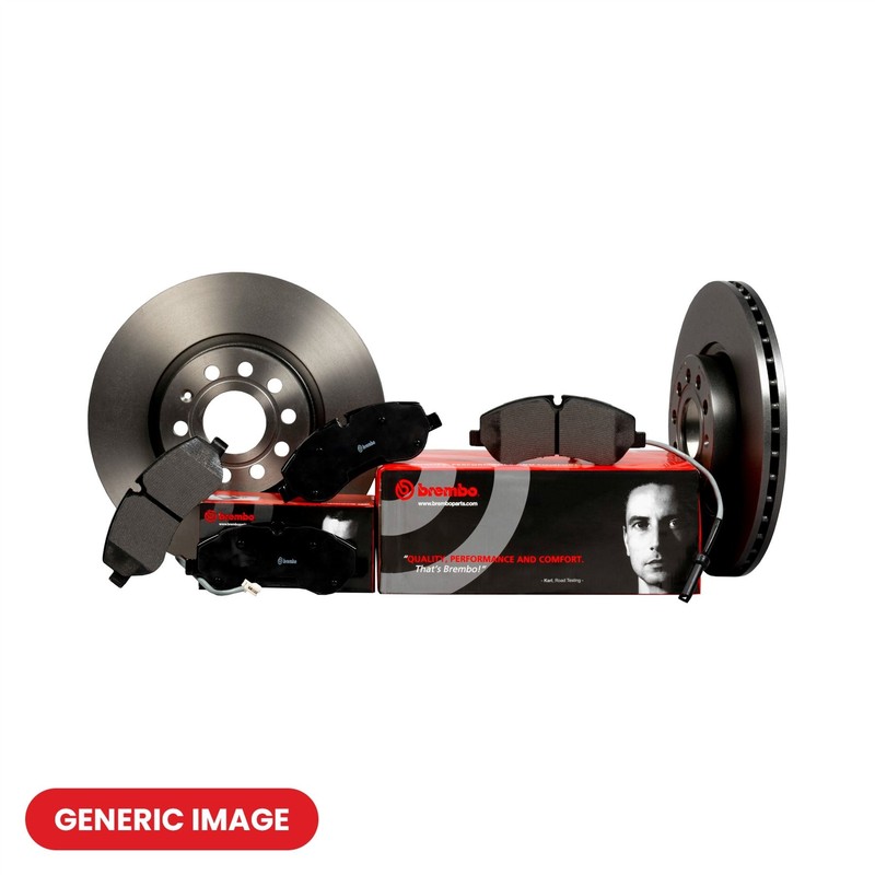 Front Brake Discs Internally Vented + Brake Pads Fits Kia Cee’D Pro Cee’D BREMBO