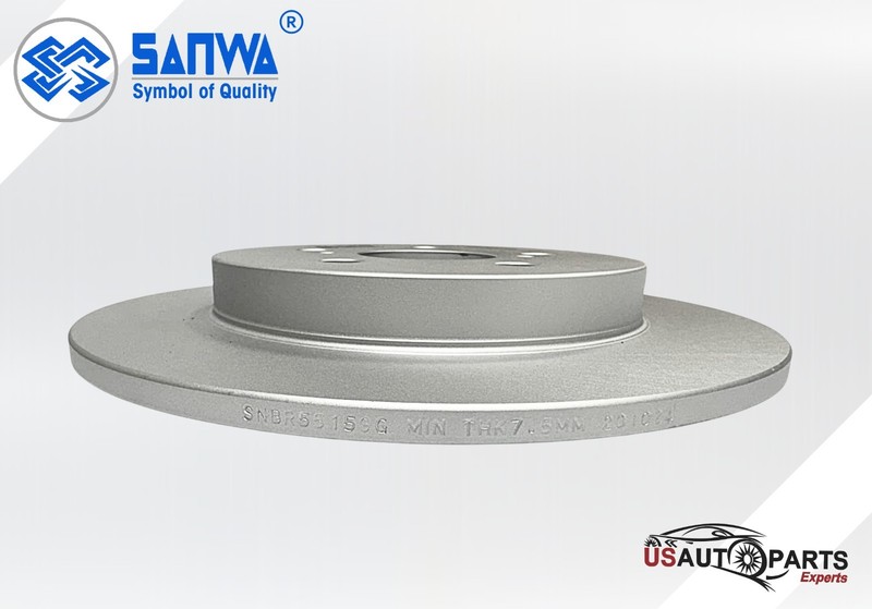 REAR BRAKE ROTOR SOLID & GEOMET COATED FOR 259mm TOYOTA COROLLA PRIUS 09-22 1.8L gallery
