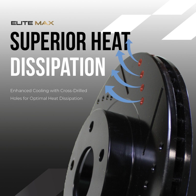 Front Drilled Slotted Rotors for 2004-2011 Honda Civic 2011-2015 Honda CR-Z gallery