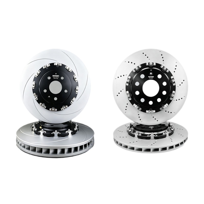 Two-Piece Front Floating Brake Rotors For AUDI RS3 (2015-2020)370mmx34 310x22mm