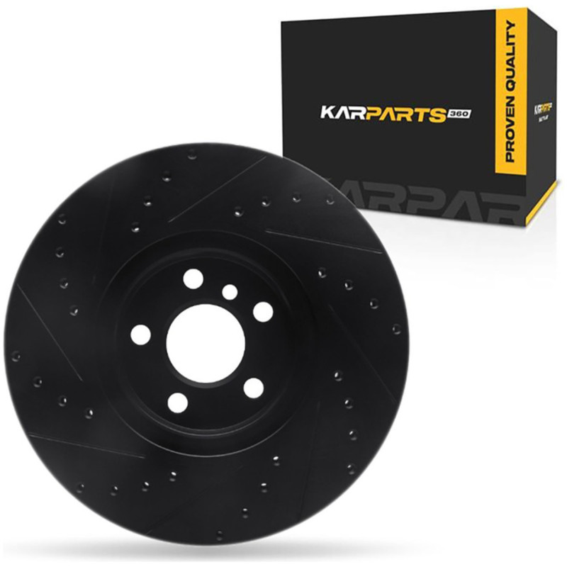 For BMW X1 2016-2022 Disc Brake Rotor Black 24 mm. / 0.94 inch Nominal Thickness