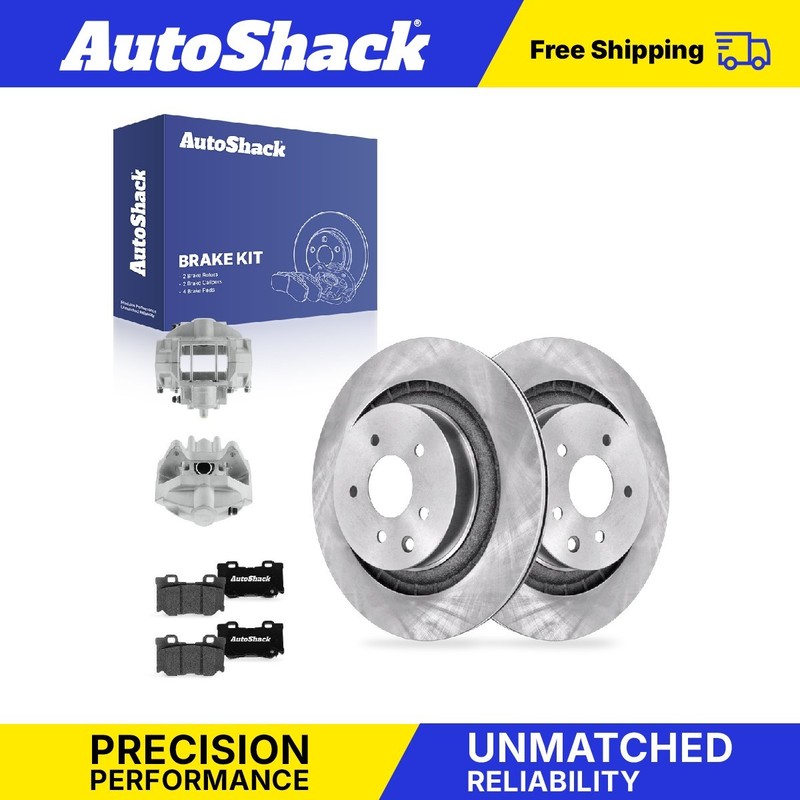 Rear Brake Rotors Ceramic Pads Calipers for INFINITI, G37 2008-2013