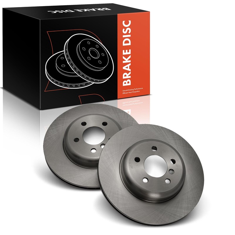 2x Rear LH & RH Disc Brake Rotors for BMW 535i 550i 640i 650i 740i 740Li xDrive