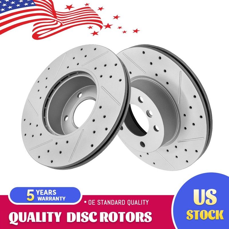 2x Front Brake Rotors for BMW 228i 230i 328d 330i 428i 430i GT xDrive Gran Coupe