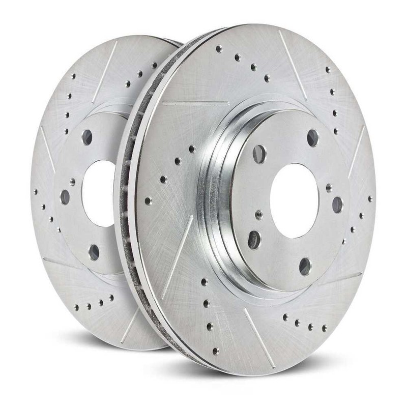 Disc Brake Rotor Set-Front Drilled and Slotted Brake Rotor Pair Power Stop gallery