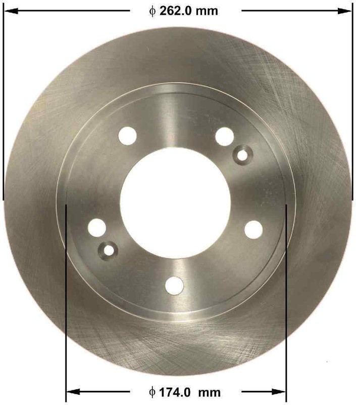 Disc Brake Rotor-L Bendix PRT6149