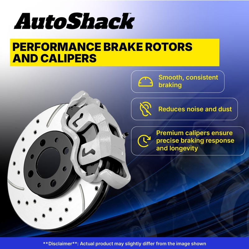 Rear Drilled Slotted Brake Rotors Calipers for Ford, Fusion 2006-2012 gallery