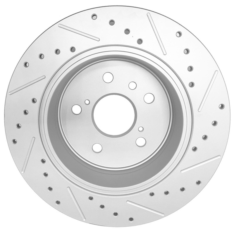 281mm Rear Drilled Rotors + Brake Pads for 2013-2017 Toyota Avalon Camry 5Lugs gallery