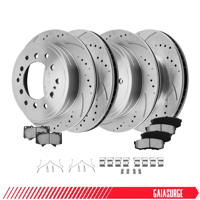 12.6″ Front & Rear Brake Rotors Pad for 2003-2008 2009 Toyota 4Runner FJ Cruiser