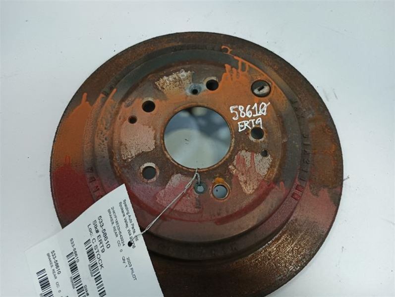 Rear Brakes Rotor from 2003 Honda Pilot 10243354 gallery