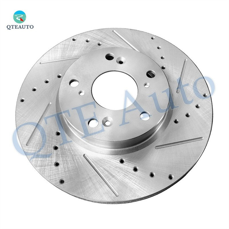 Front 282mm Drilled Slotted Brake Disc Rotors For 2002-2004 Honda CR-V gallery