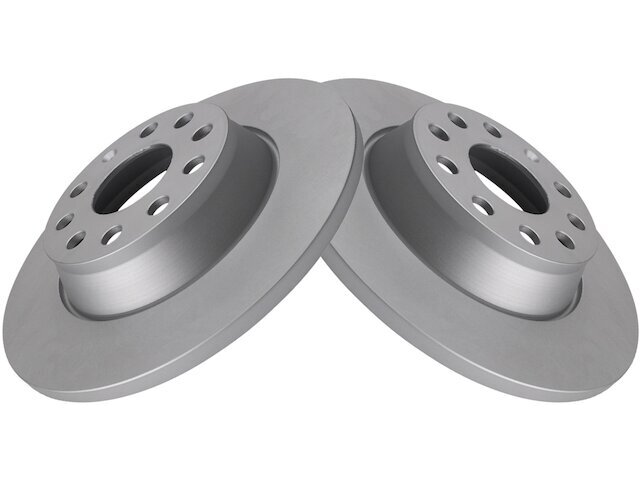 TRQ 11VX59D Rear Brake Rotor Set Fits 2005-2010 VW Jetta TDI 2.5L 5 Cyl