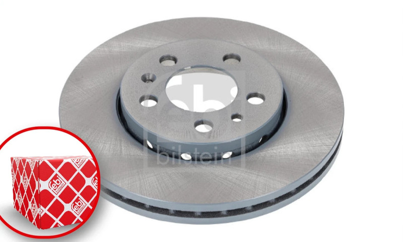 Brake Discs Pair Vented Front 256mm 14404 Febi Set JZW615301N 1JE615301 set of 2