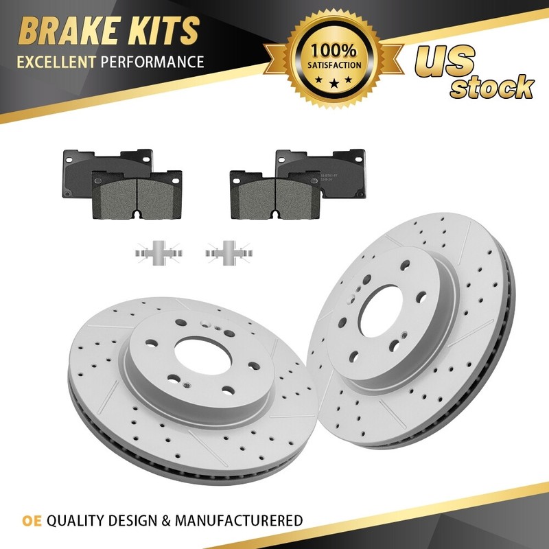 Front Brake Rotors + Ceramic Pads for Chevy Equinox Malibu GMC Terrain