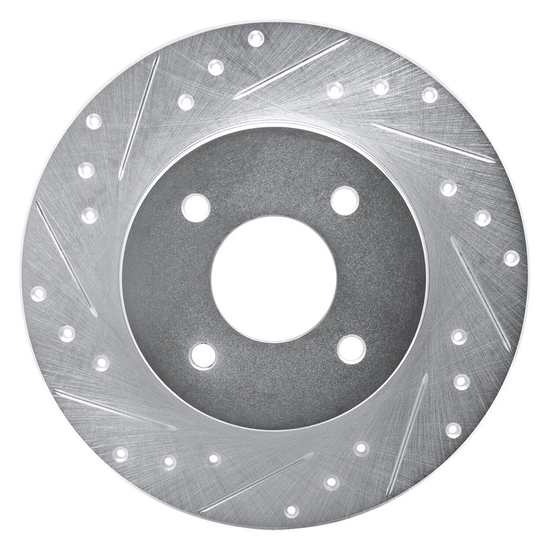 For Nissan 300ZX 84-85 Brake Rotor eLINE Drilled & Slotted 1-Piece Rear Driver gallery