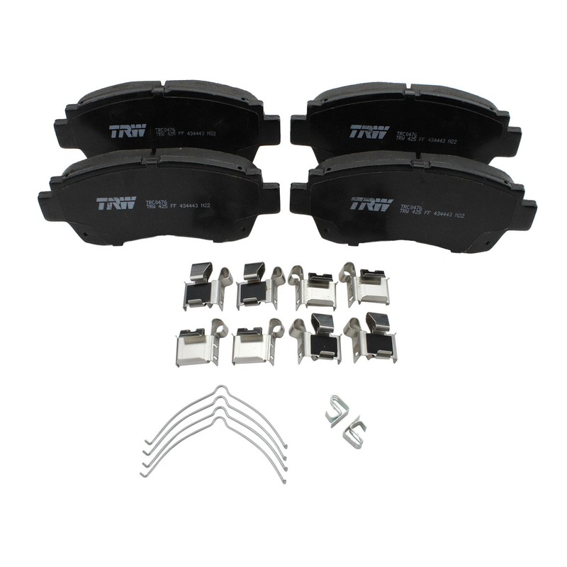 DuraGo Front Rotors TRW Pro Ceramic Disc Brake Pads Kit For Camry 1992-1995 gallery