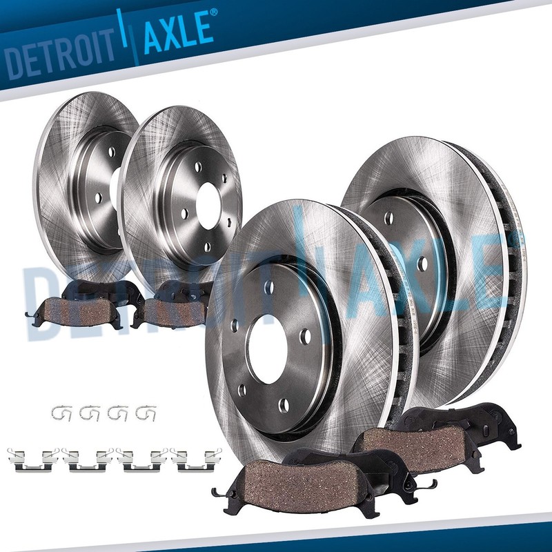 8pc Front Rear Brake Rotors and Ceramic Brake Pads Kit for 2019 Nissan Altima