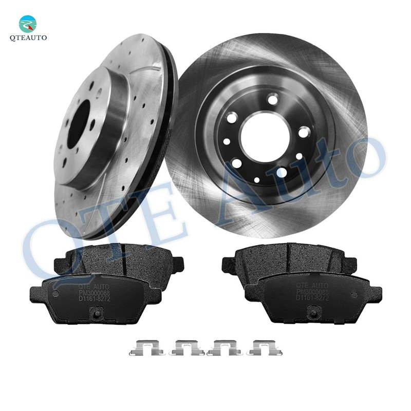 Set 6 Rear 280mm Brake Disc Rotors-Ceramic Brake Pad Kit For 2006 Lincoln Zephyr