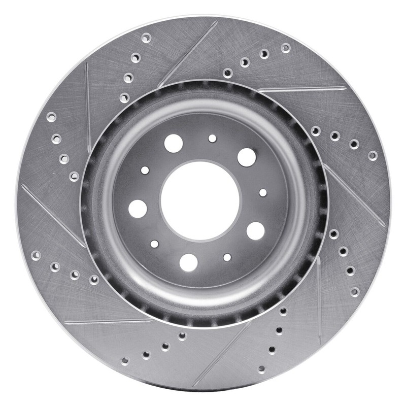 For Tesla 3 17-23 Brake Rotor eLINE Drilled & Slotted 1-Piece Front Passenger gallery
