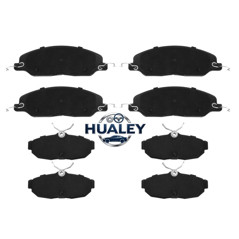 8Pcs Front Rear Ceramic Brake Pads D1081 D1082 For Ford Mustang 2005-2010 GT