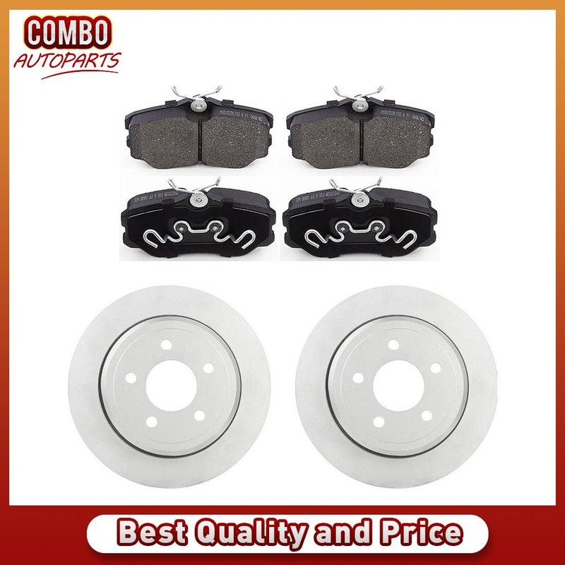 Front Brake Rotors Brake Pads for 2000 2001 2002 2003 2004 Volkswagen Pointer