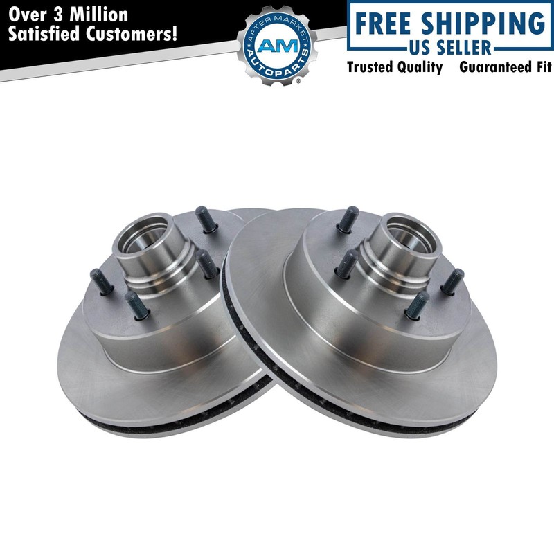 Front Brake Rotor Pair LH & RH for 90-02 GMC Safari Chevy Astro