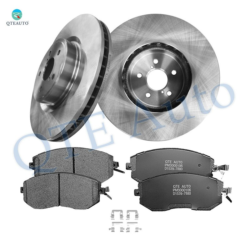 6P Front 316mm Brake Disc Rotors-Ceramic Brake Pad For 2014 2015 Subaru Forester