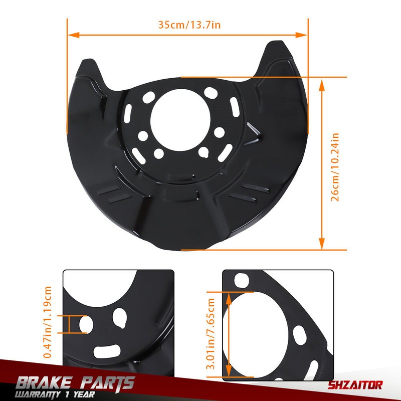 Front Brake Backing Panel Dust Shield 2008-2016 For Subaru Impreza 2.0L 1PC gallery