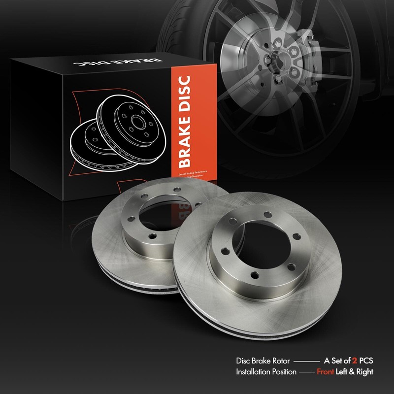 2Pcs Disc Brake Rotors for Toyota Tundra 2000-2006 Sequoia 2001-2007 Front Side gallery