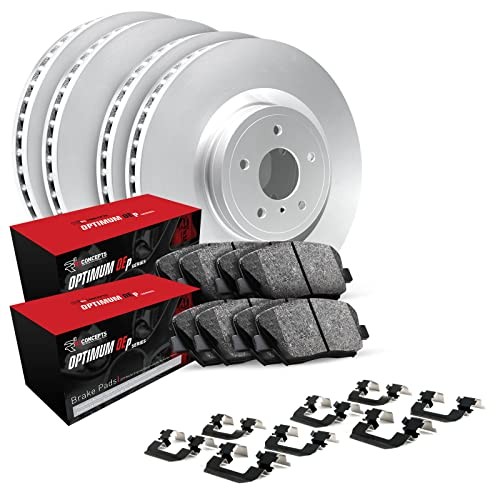 R1 Concepts Wjuh2 73058 R1 Brake Rotors Carbon Coated W Optimum Oe Pads gallery