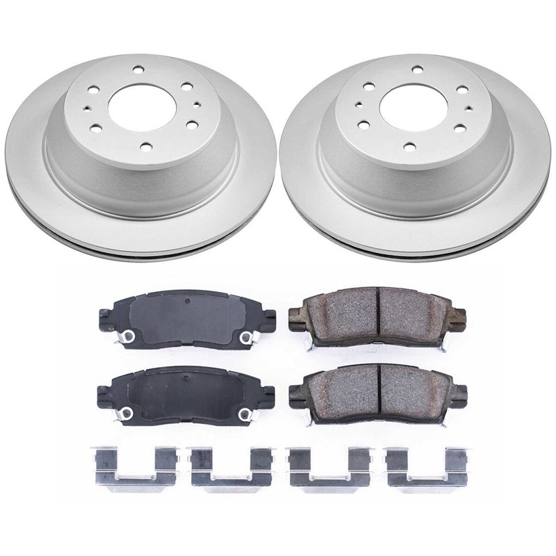CRK2060 Powerstop Brake Disc and Pad Kits 4-Wheel Set Front & Rear for Chevy gallery