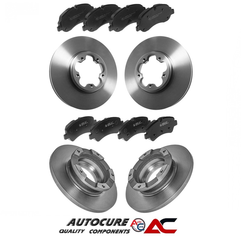 FOR FORD TRANSIT CUSTOM MK8 V362 2012-2018 FRONT & REAR BRAKE DISCS & BRAKE PADS