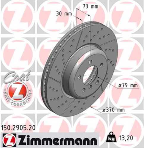 LORDCO – ZIMMERMAN 150290520 Disc Brake Rotor
