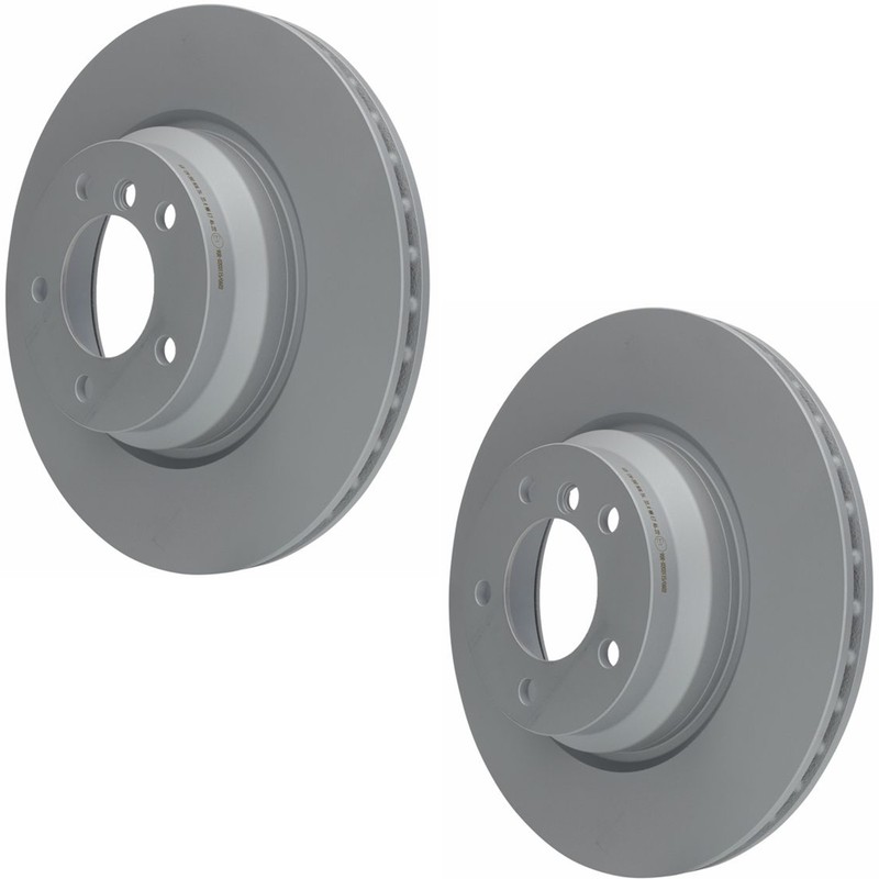 Pair Front Brake Rotors Premium Ate German 2006 BMW 330i 330xi 34 11 6 764 645 gallery
