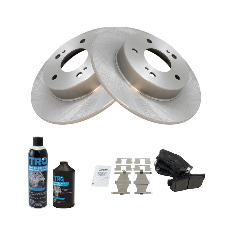 Rear Back Ceramic Brake Pad & Rotor s Kit w/Fluids for Maxima Infiniti I30