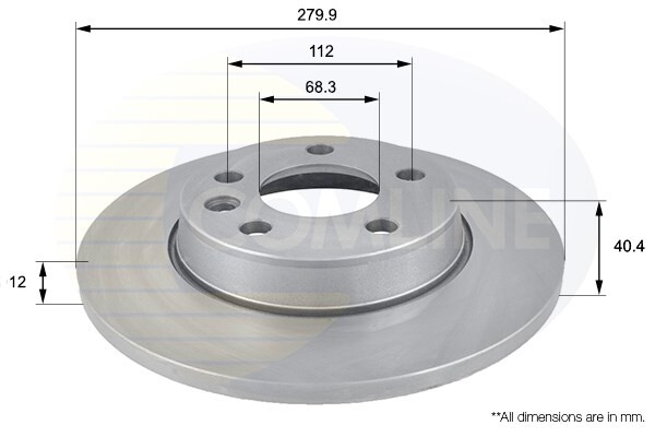 Fits VW Transporter 1996-2003 + Other Models PV Rear Brake Disc #1 gallery