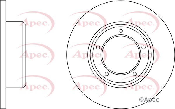 2x Apec Red Front Brake Discs 298mm Fits Land Rover 110/127 88/109 90 Range