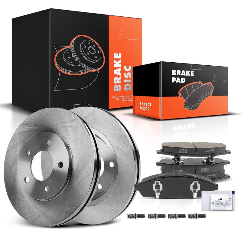 New Brake Disc Rotor & Ceramic Brake Pads for Buick Regal Chevrolet Lumina Front