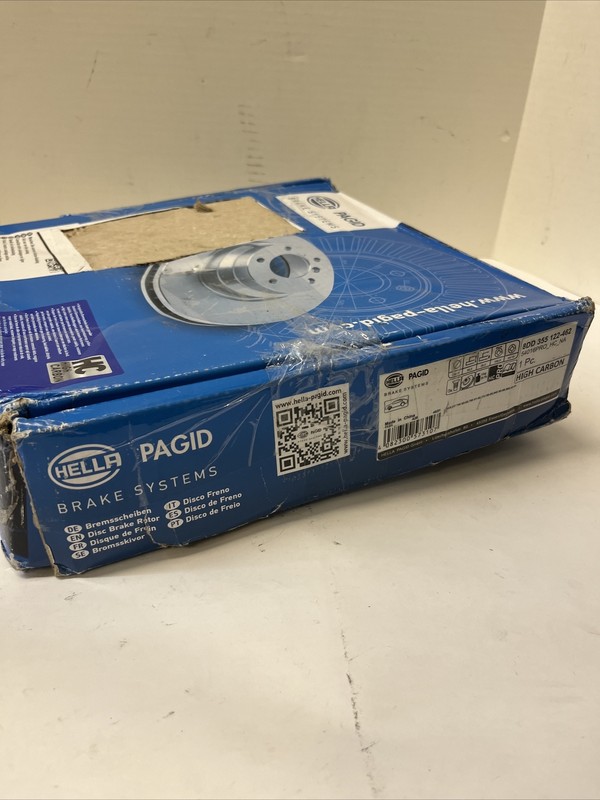 Disc Brake Rotor-Base Front Hella-PAGID 355122462