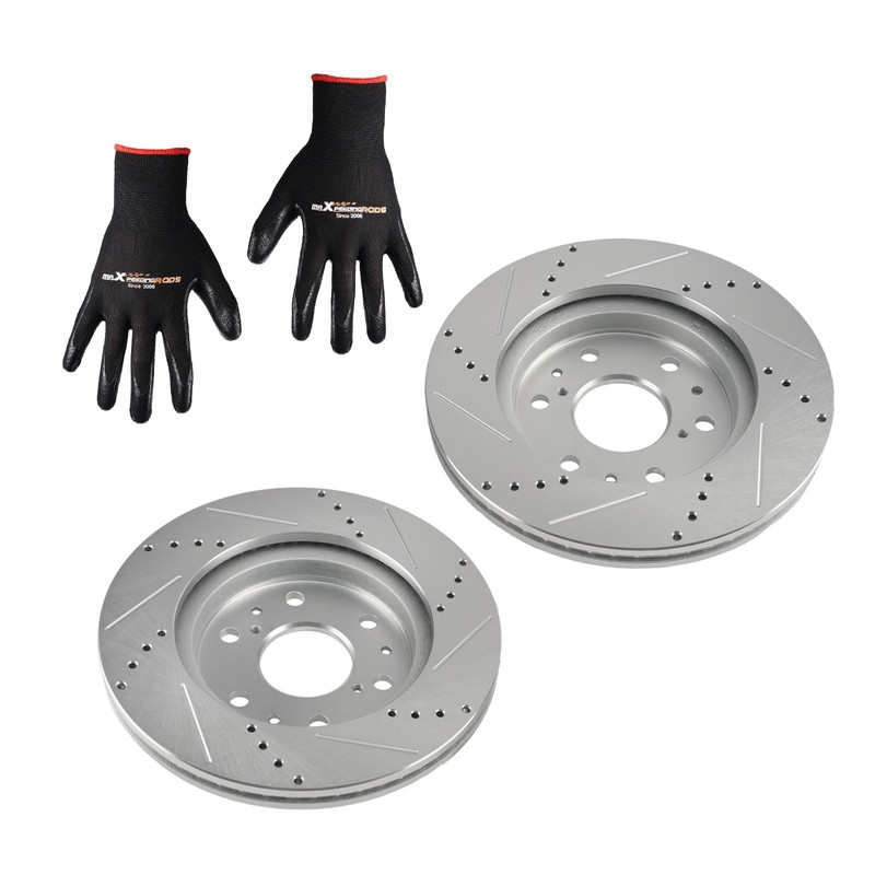 Front Drilled + Slotted Brake Rotor for Cadillac Escalade ESV/EXT XTS S-55097